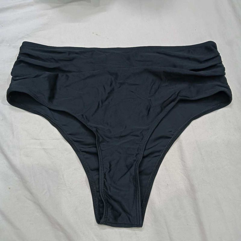 High🥰Waisted Ruched Bikini Bottom