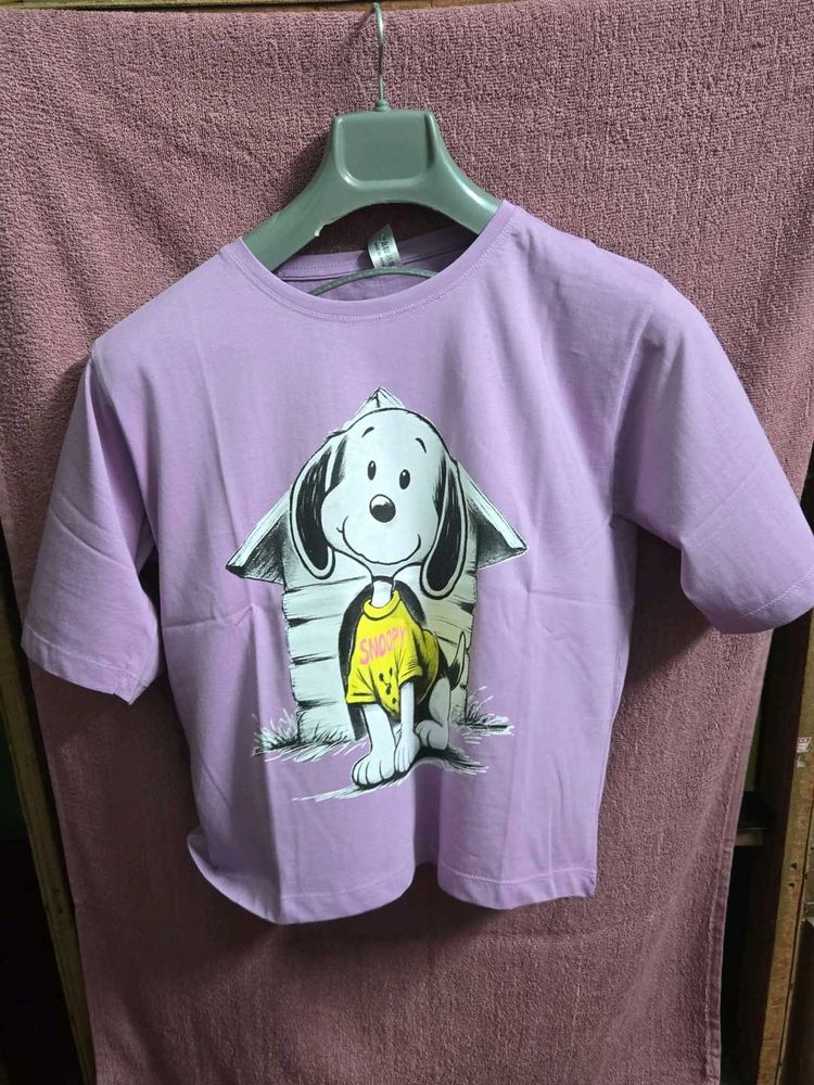 Snoopy Graphic Print T-Shirt