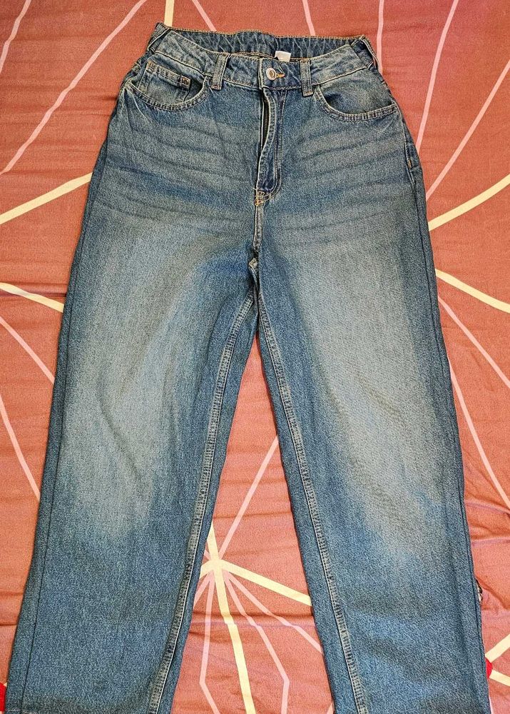 H&amp;M wide leg jeans