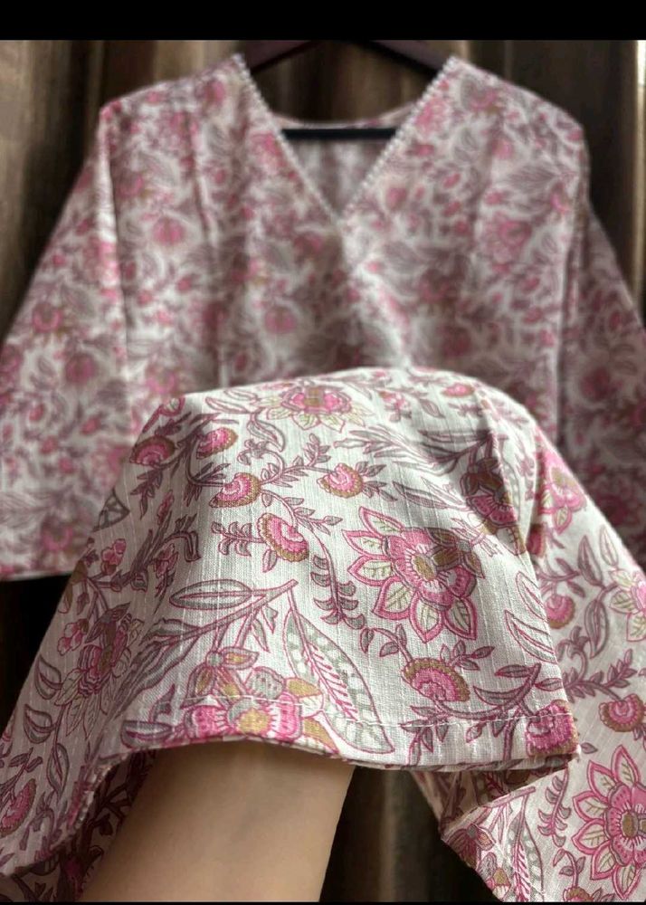 set of two Floral Kurtis with free shipping