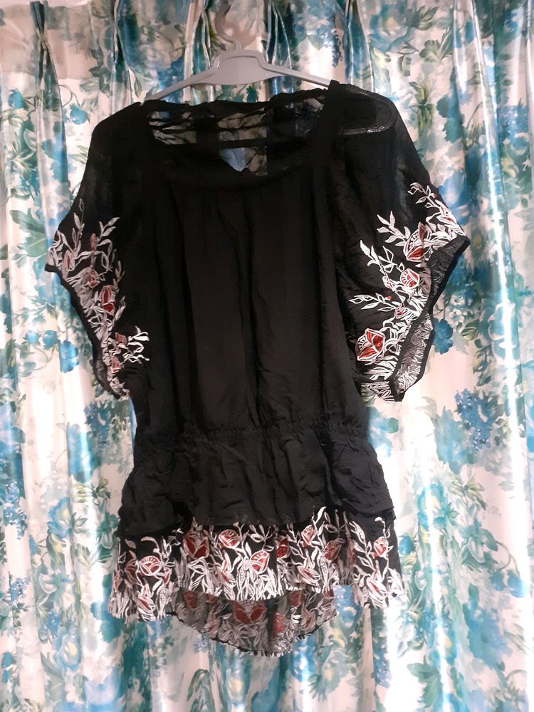 Anna Sui Embroidered Top