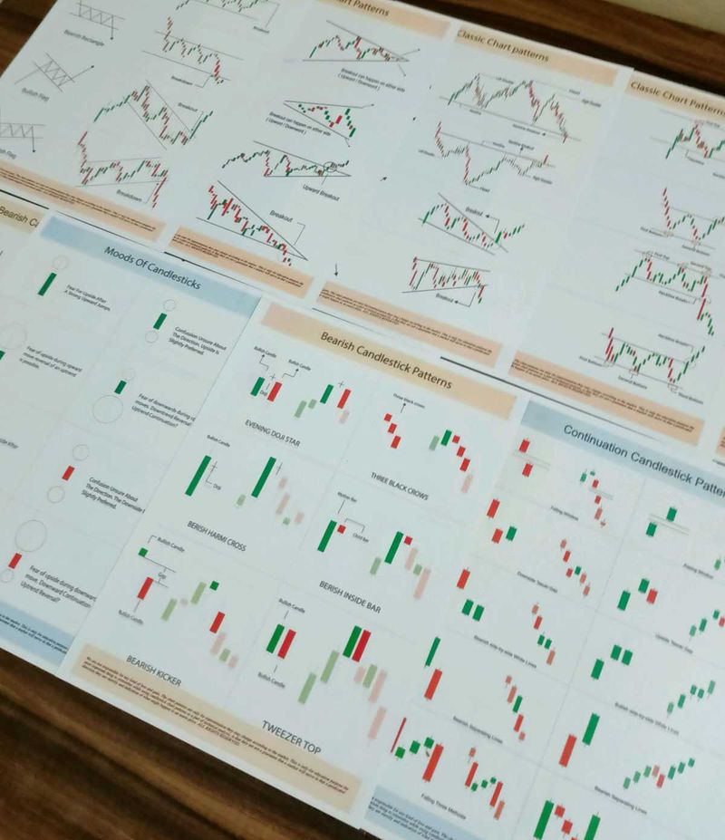 Set of 12 Trading Candlestick Pattern A4 Pages