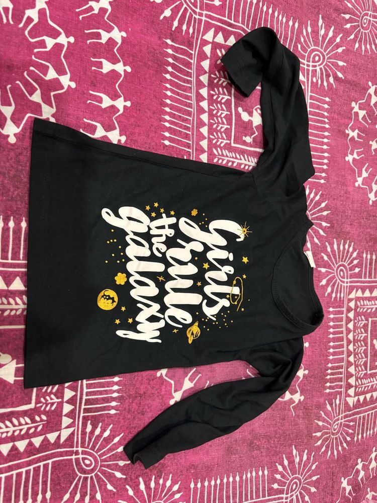 Girls Rule The Galaxy T-Shirt and jeans 2-4 years