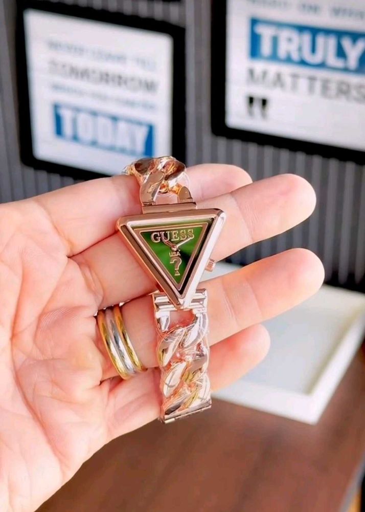 GUESS Rose Gold Chain Watch