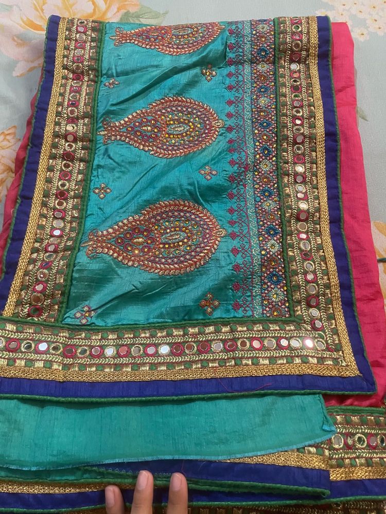 Embroidered Silk Saree