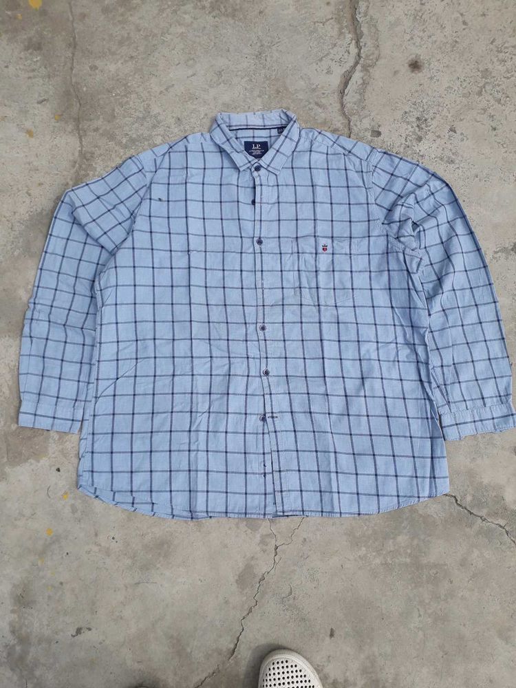 Louis Philipe Classic Blue Checkered