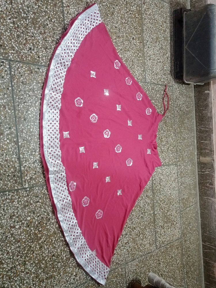 Pink Lehnga  Choli With Dupatta