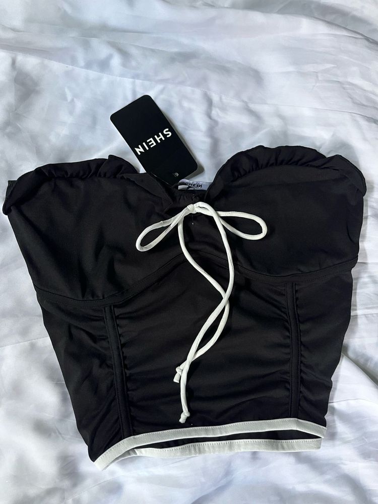 Shein Black Corset Top