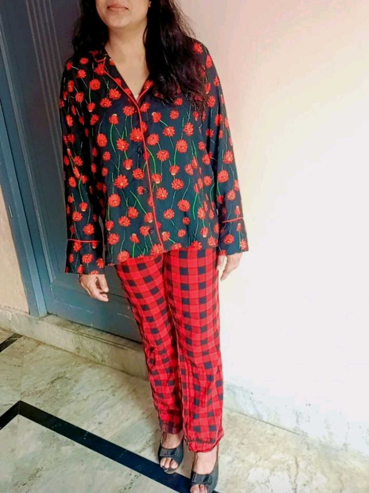 Beutiful Floral Print H&amp;M Night Suit