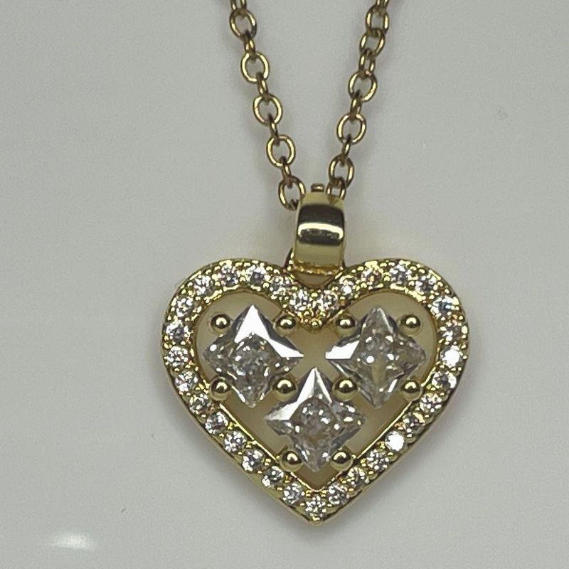 Heart Diamond Pendant Necklace