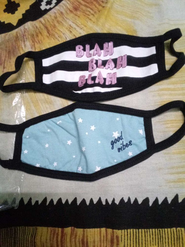 Cute Printed Face Masks (Set of 2)