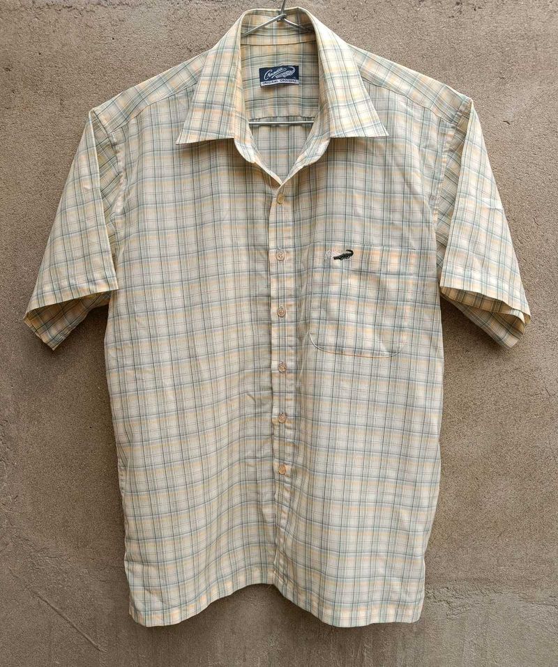 Classic Plaid Short Sleeve Men's Shirt