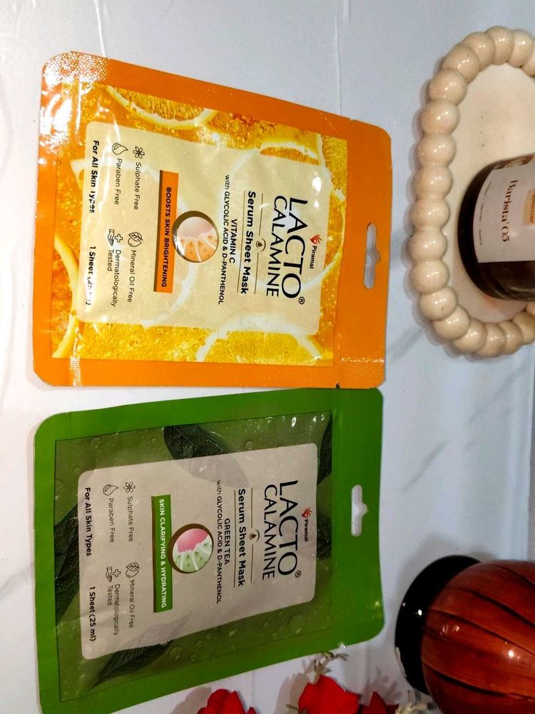 Lacto Calamine Serum Sheet Masks