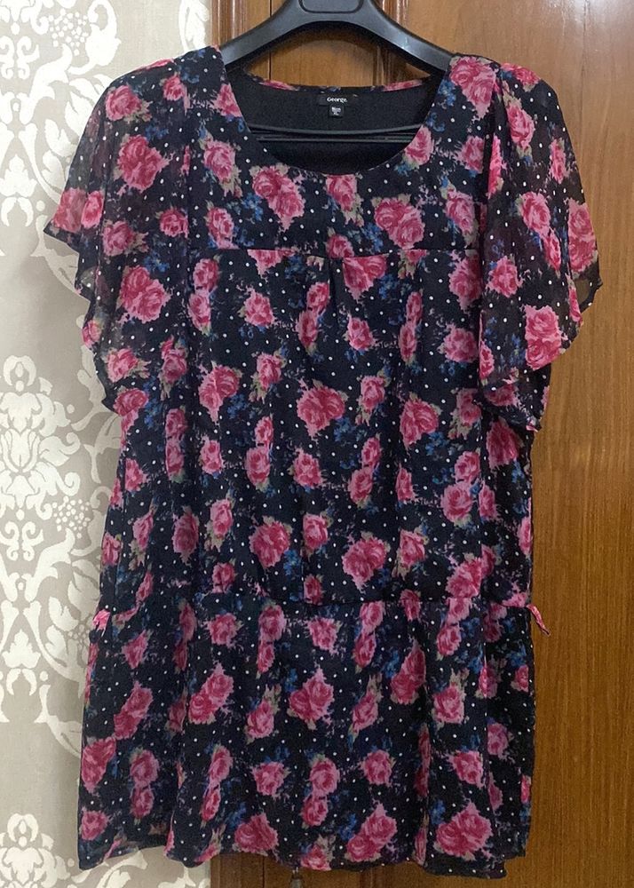 Beautiful Black Short Dress😍 XL Size