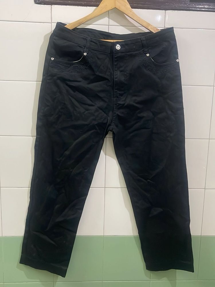 Classic Black Straight Leg Pants