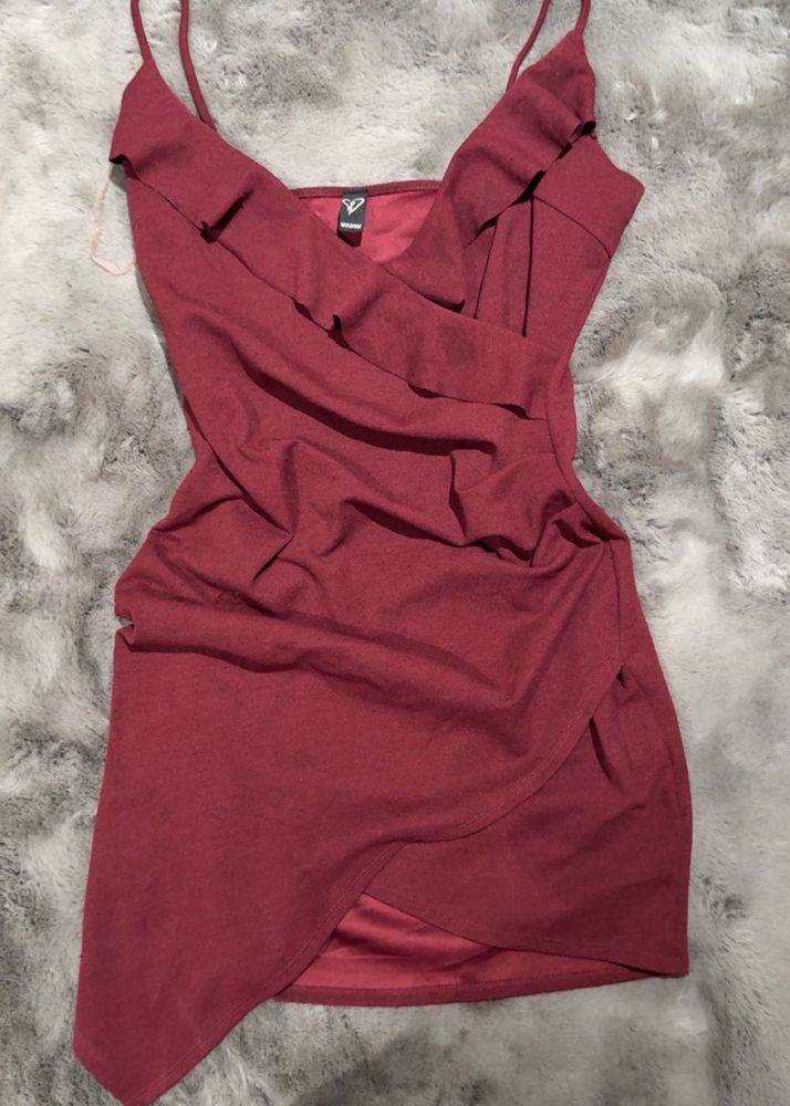 Chic Ruched Wrap Dress