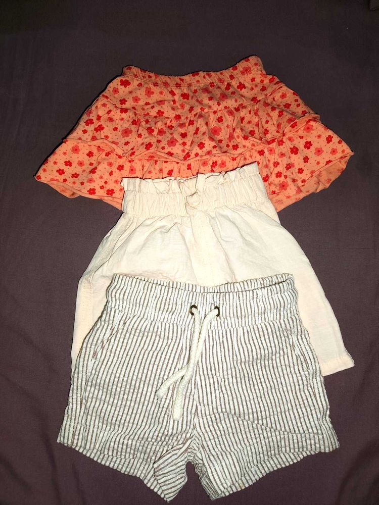 Girls shorts and skirt