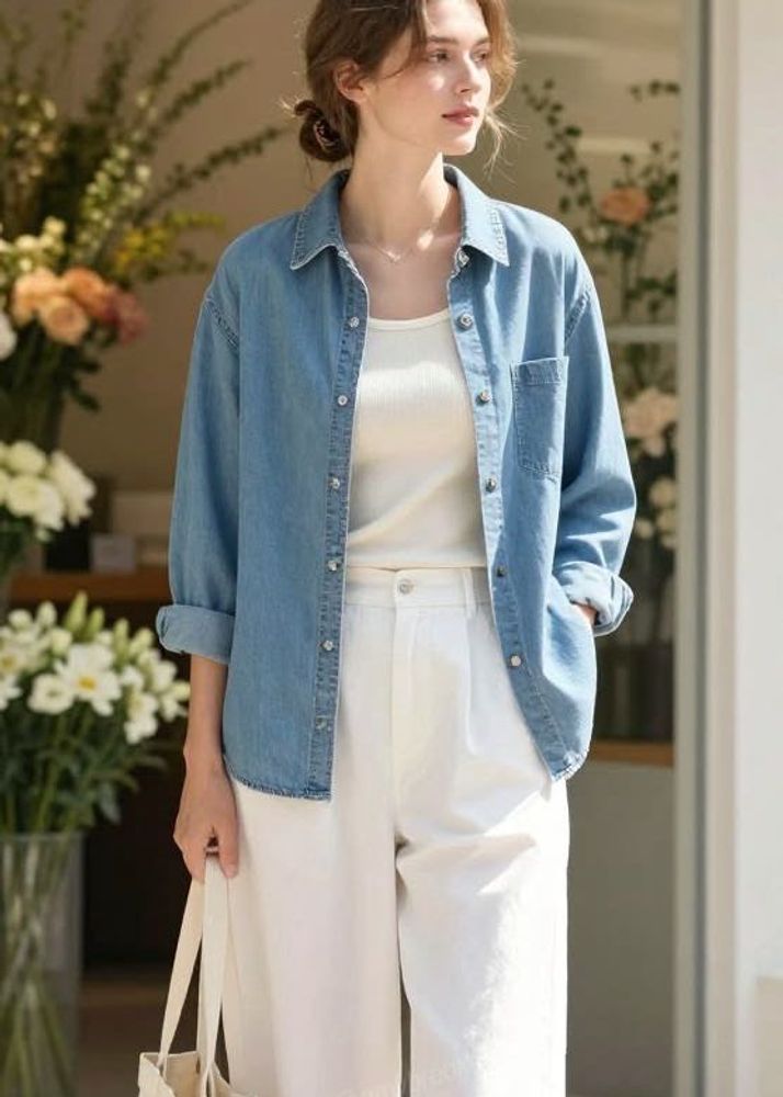 Classic Blue Denim Shirt
