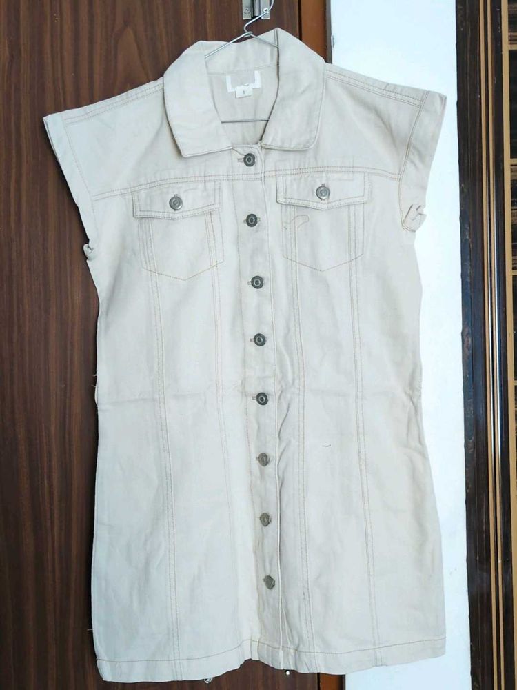 Sleeveless Denim Dress