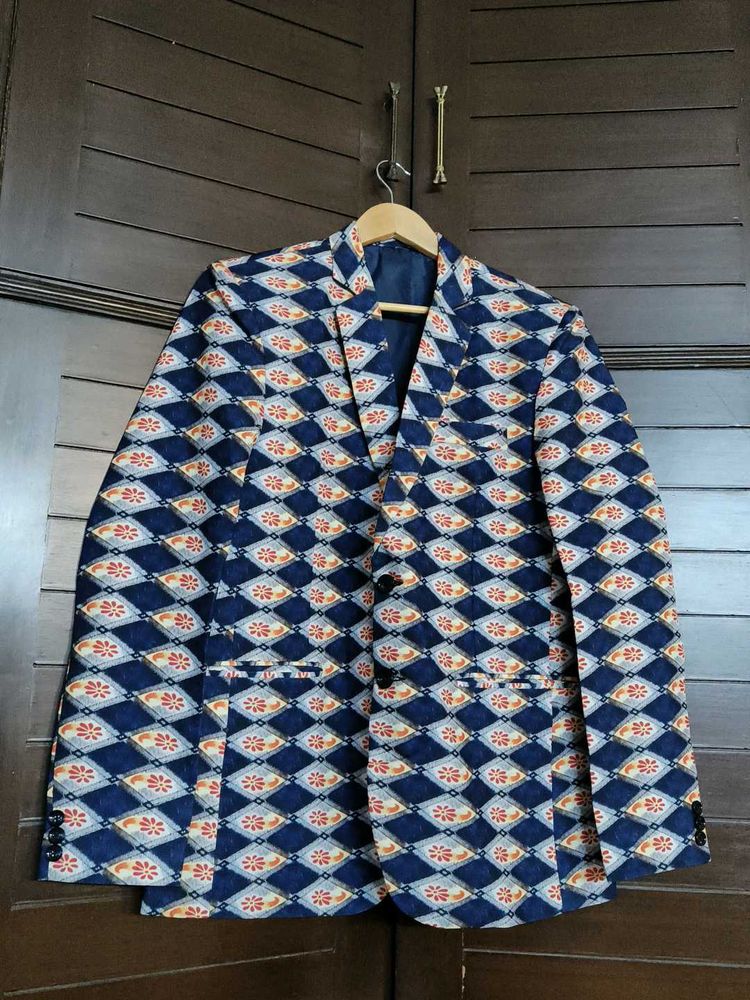 Multicolored printed Men's blazer