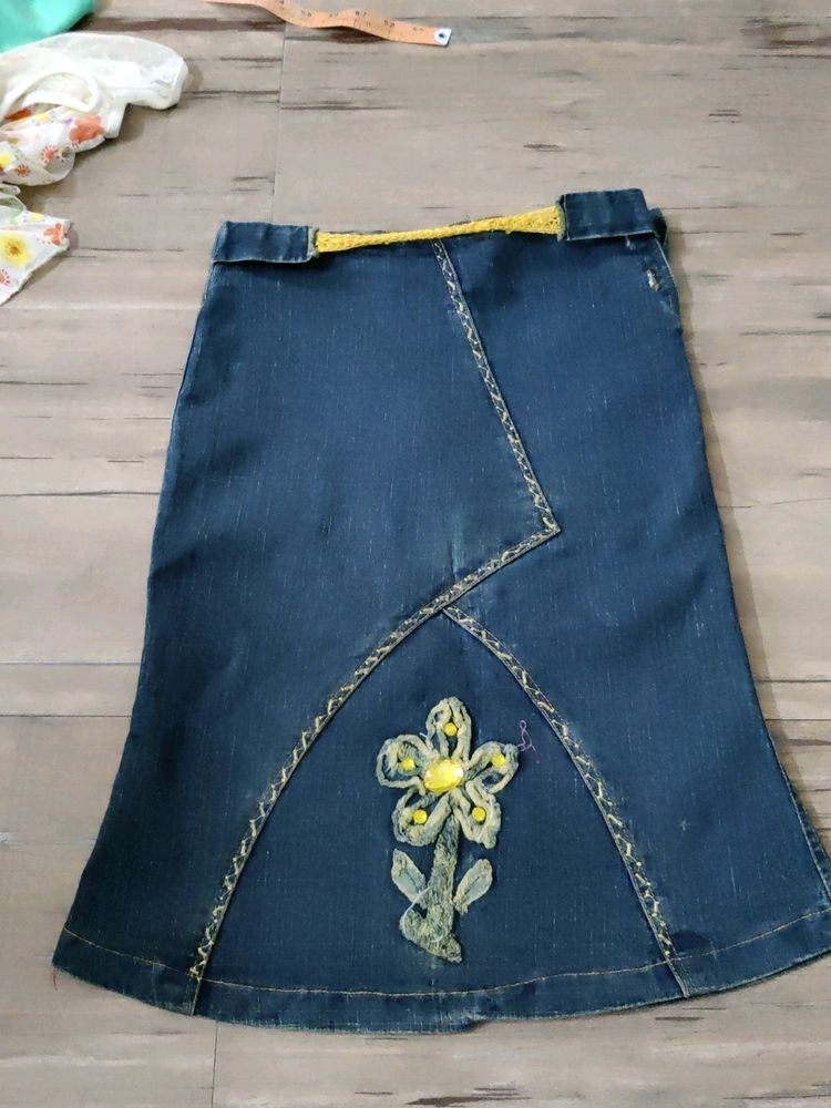 DENIM SKIRT FOR GIRLS