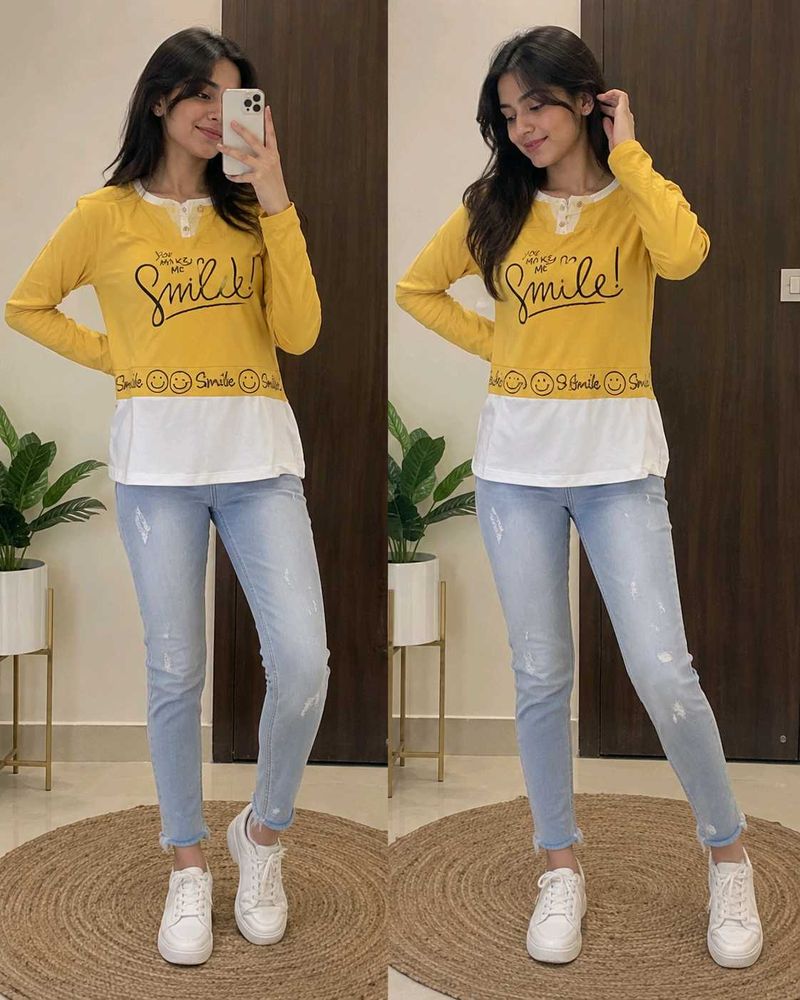 Jeans and top combo