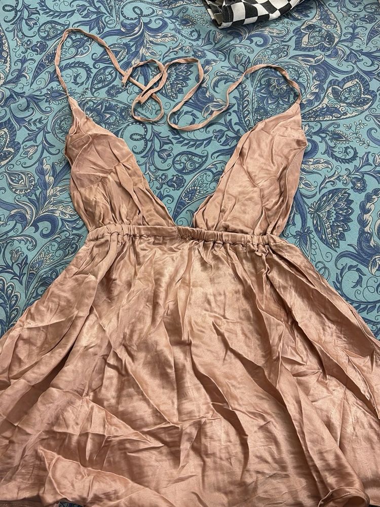 Satin Mini Dress