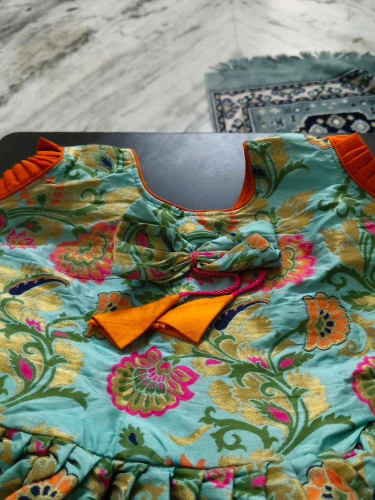 banaras long frock