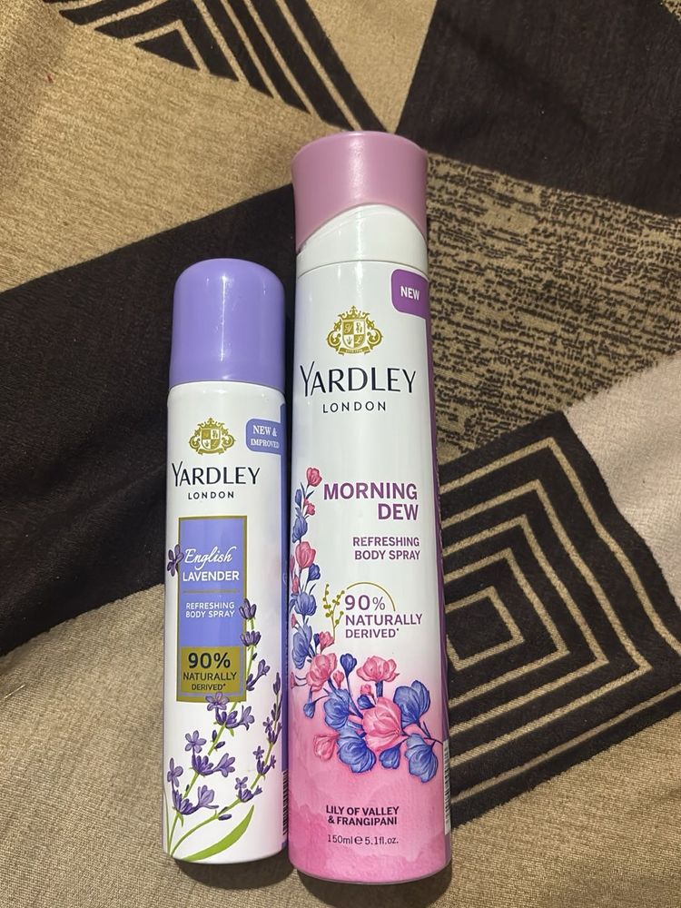 Yardley London Body Sprays (2 Pack)