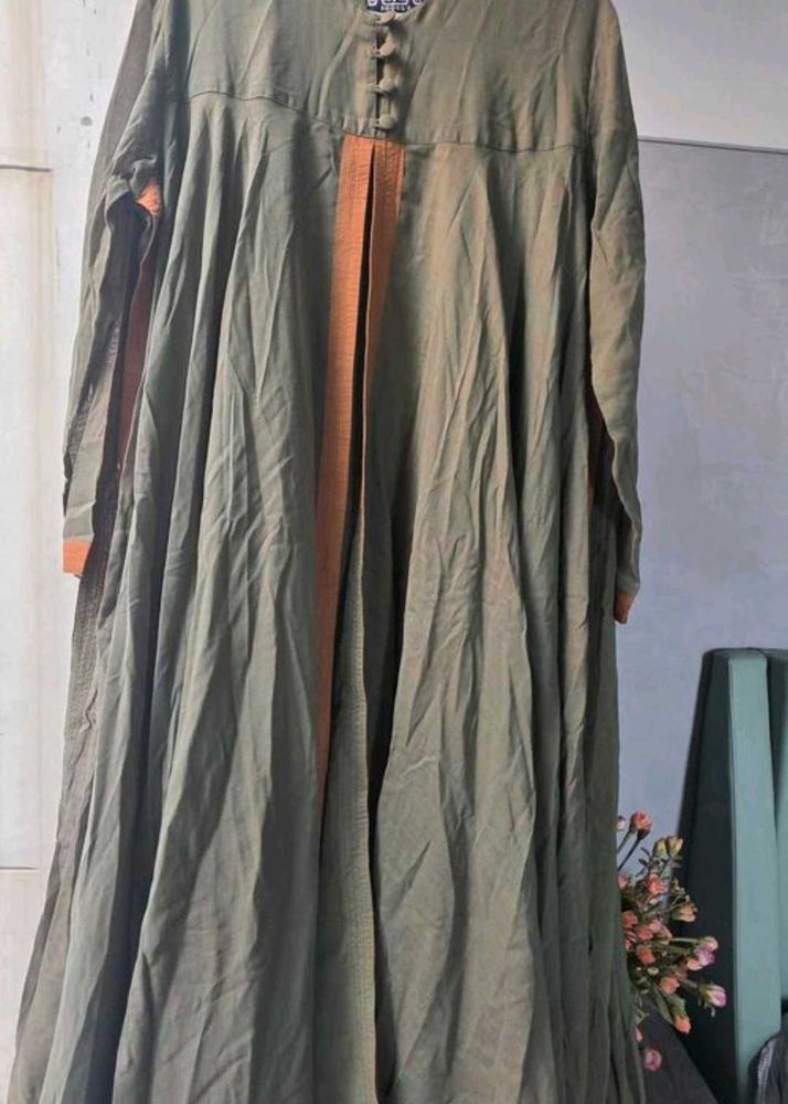 designer Green Anarkali Kurta