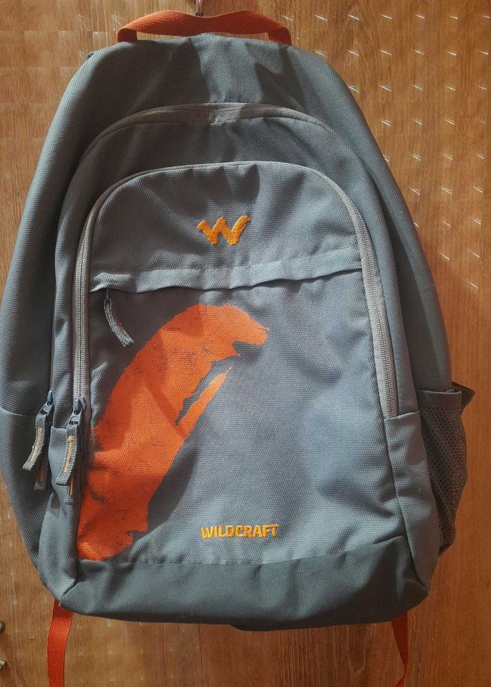 Wildcraft Grey &amp; Orange Backpack