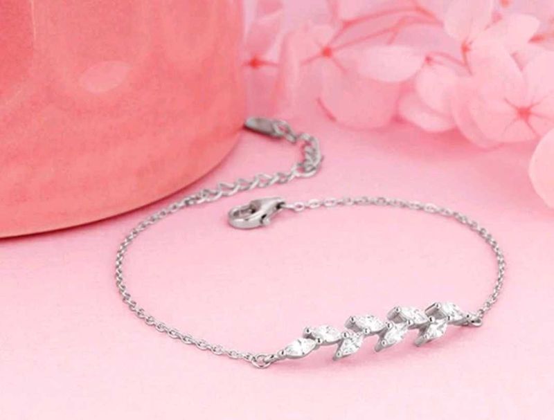 Leaf Design GIVA 925Silver Bracelet
