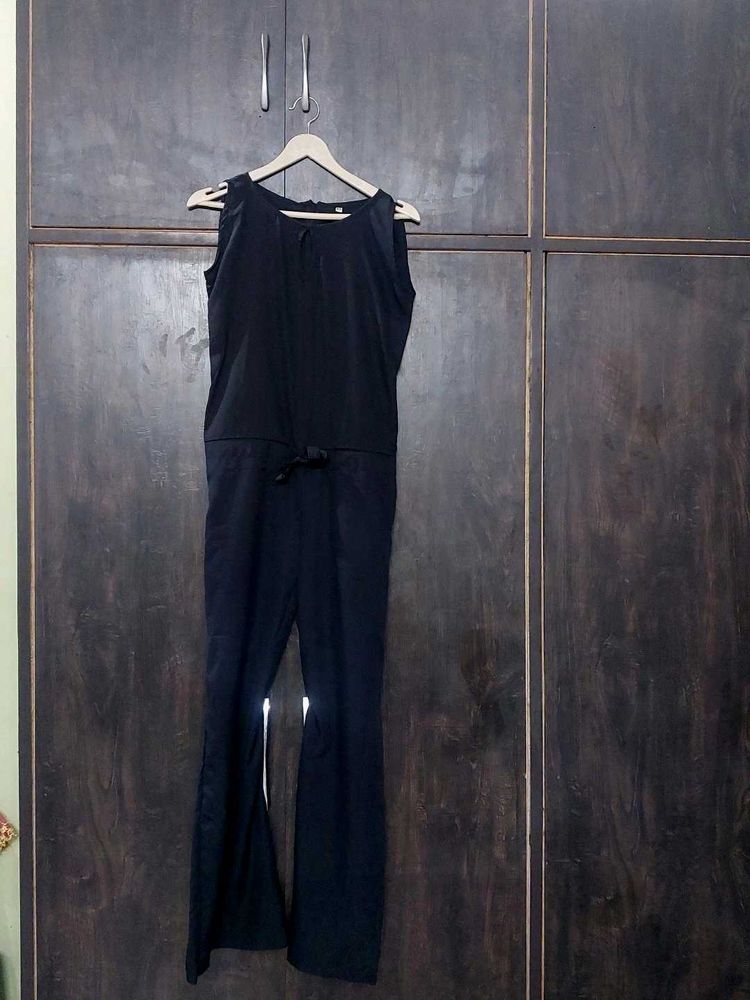 Sleek Black Sleeveless Jumpsuit