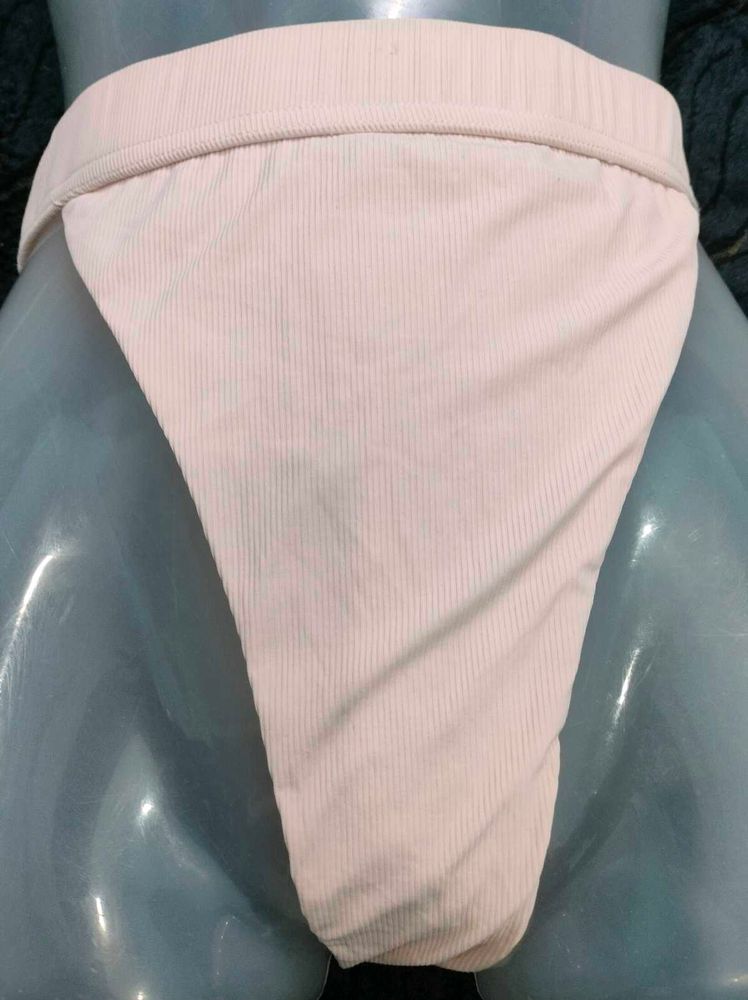 White Corduroy Bikini Bottoms 🤎