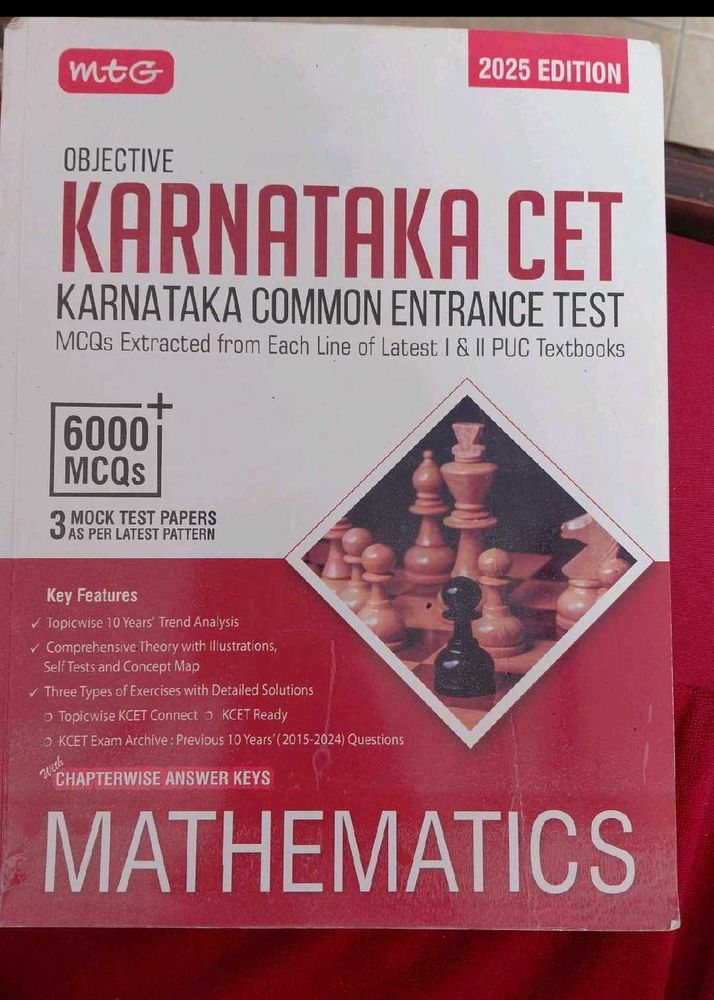 Karnataka CET Mathematics Objective Book