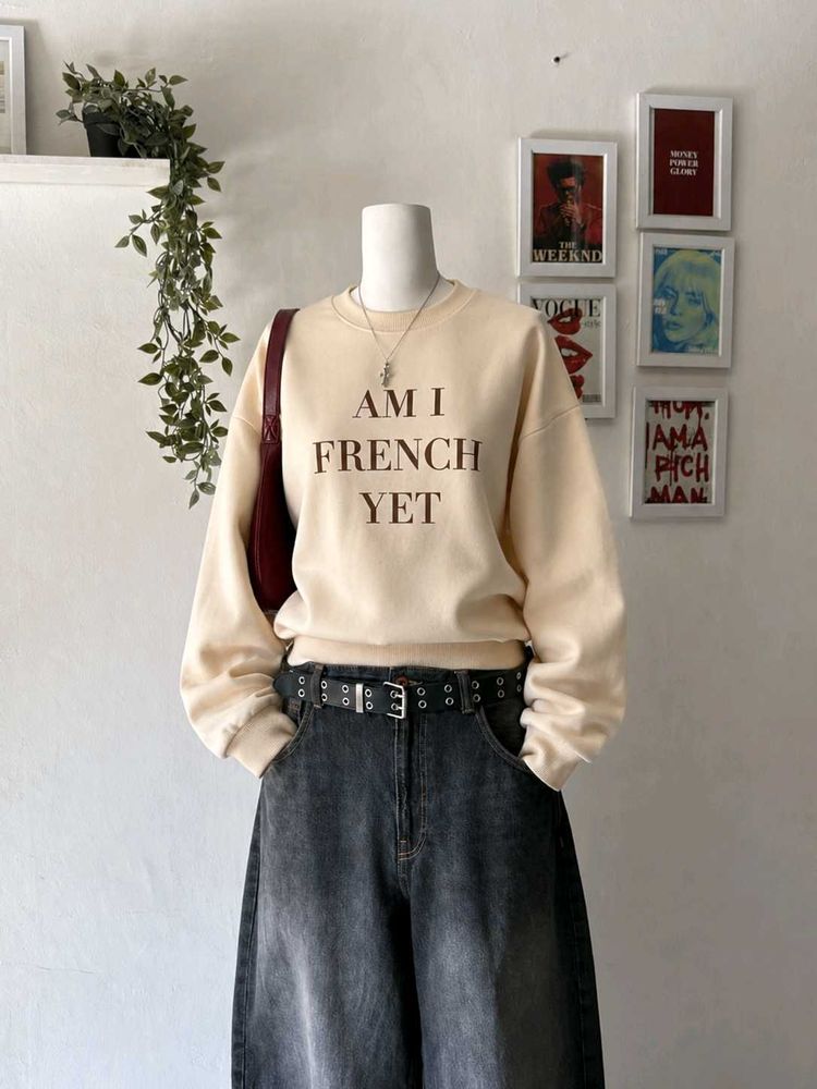 Cute "Am I French Yet?" Sweatshirt