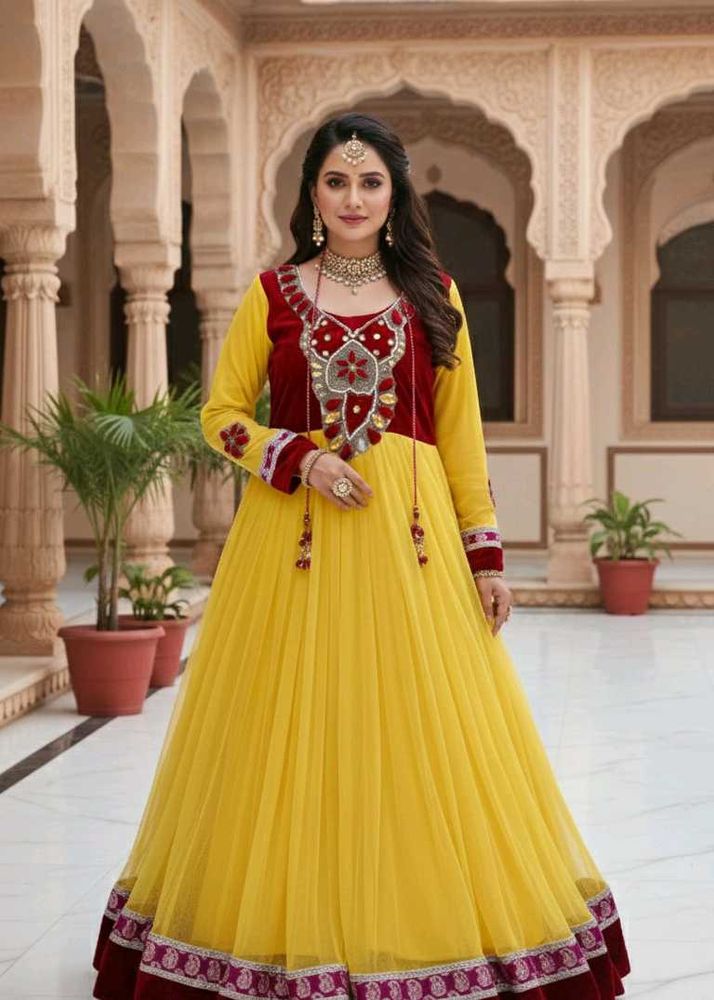 ANARKALI WITH DUPATTA 💛