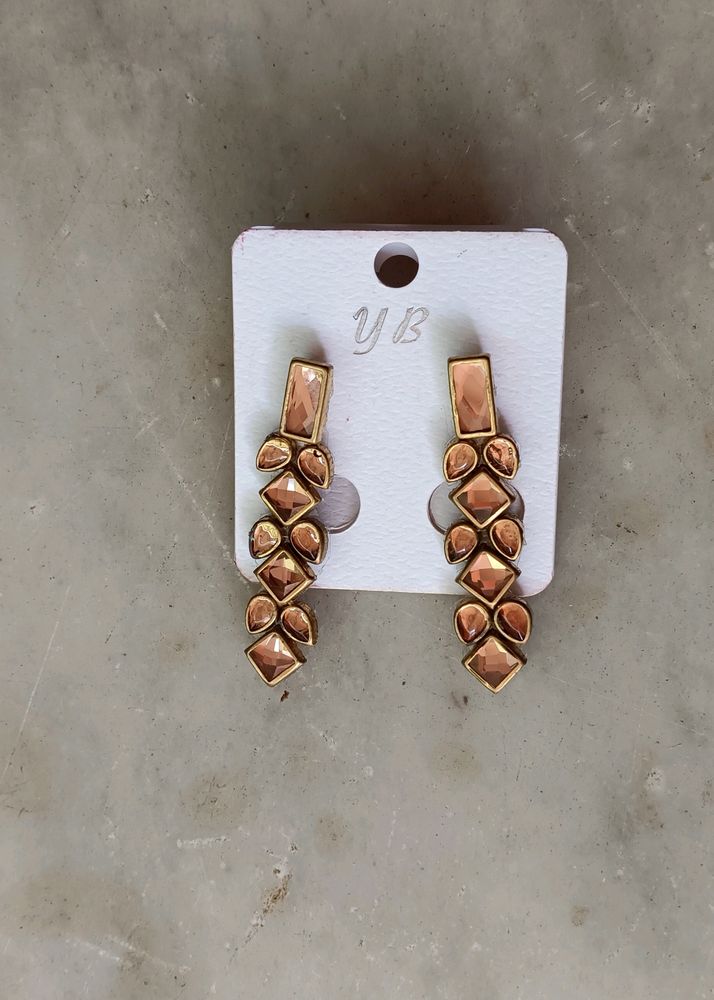 Elegant Bronze Drop Earrings