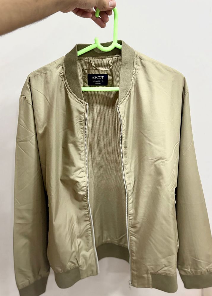 Ascot by Westside Men's Tan Bomber Jacket