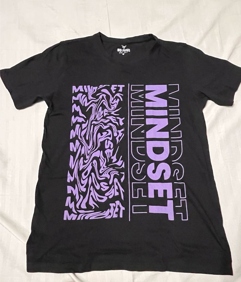 Black "Mindset" Graphic T-Shirt