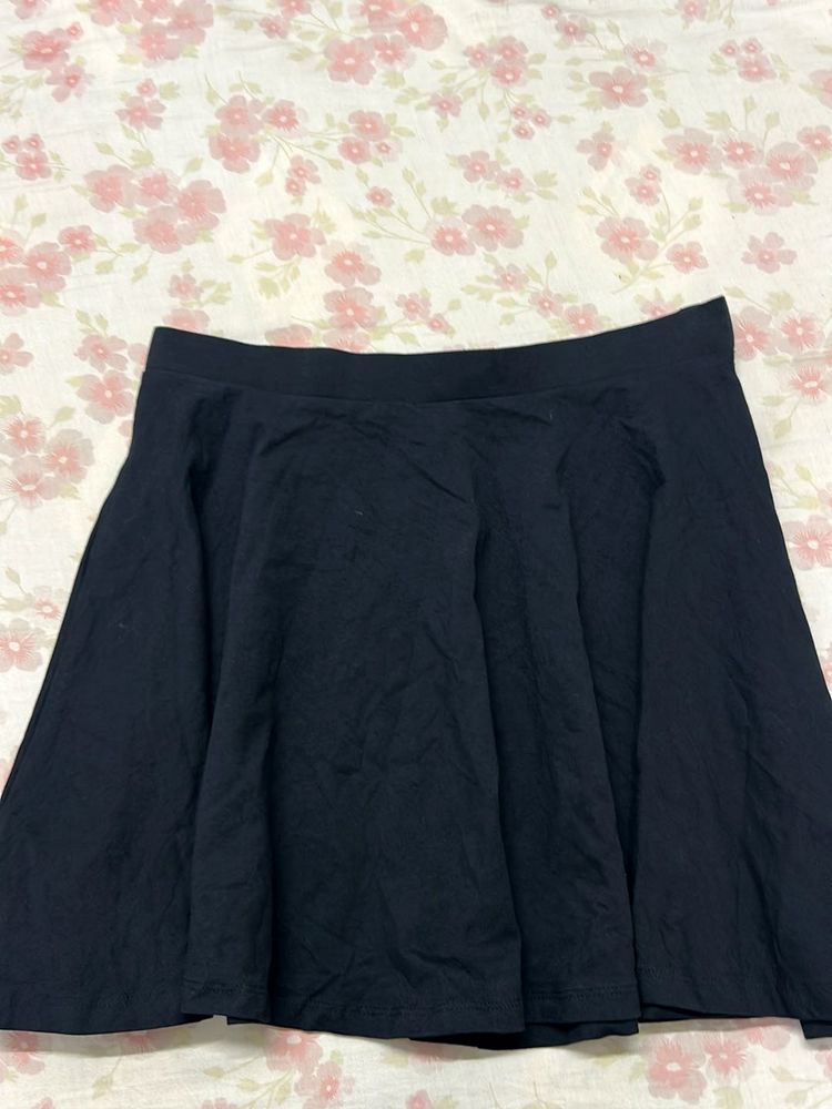 Vintage Classic Black Skater Skirt