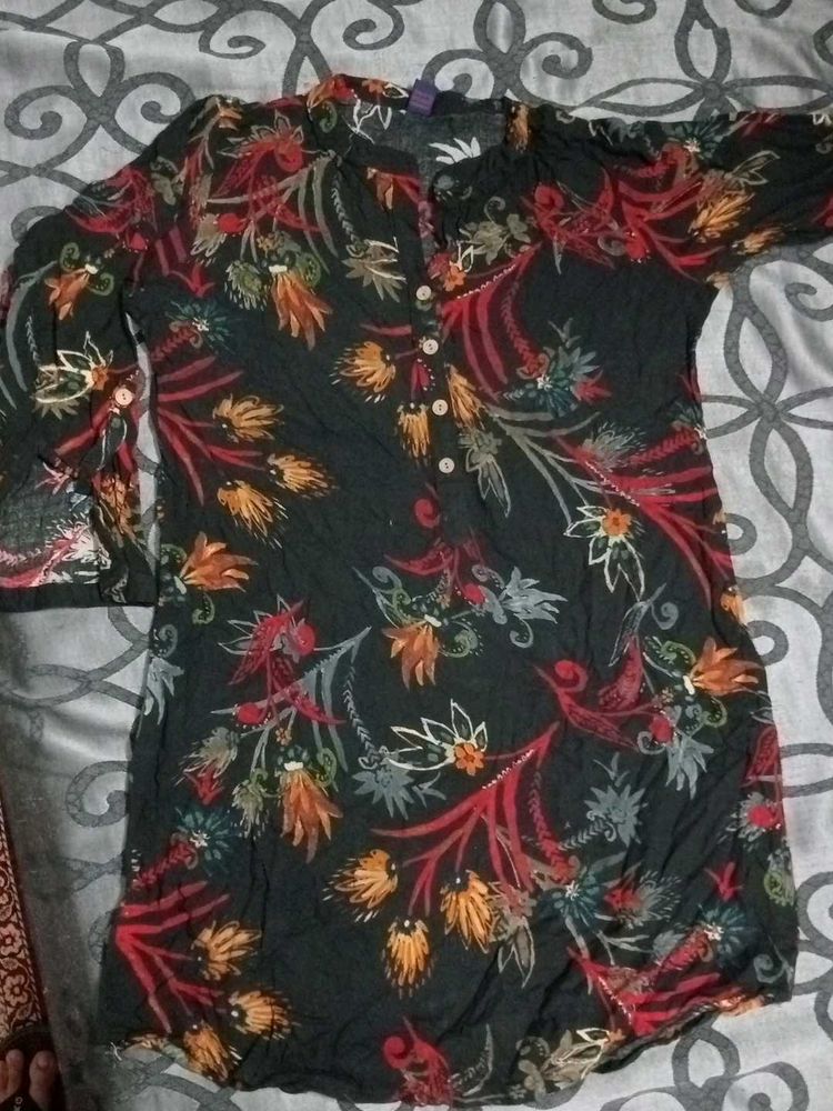 Women's Floral Print Kurta