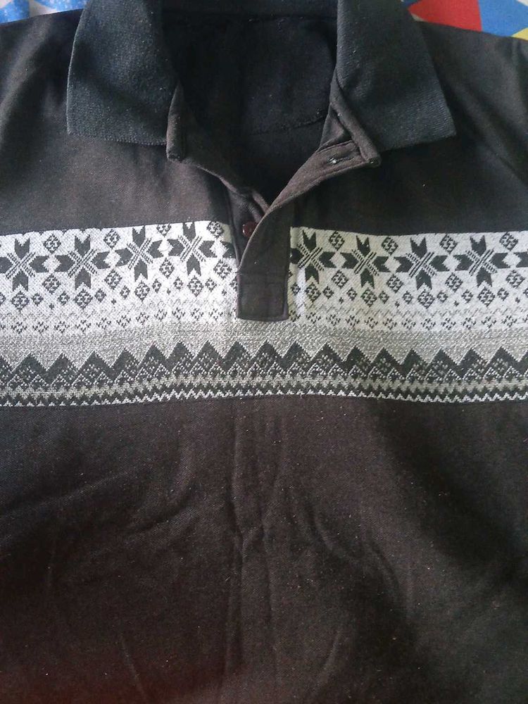 Men's Graphic Print Polo T-Shirt