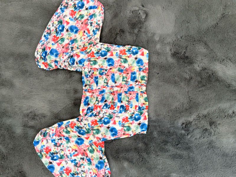 Vibrant Floral Smocked Mini Dress