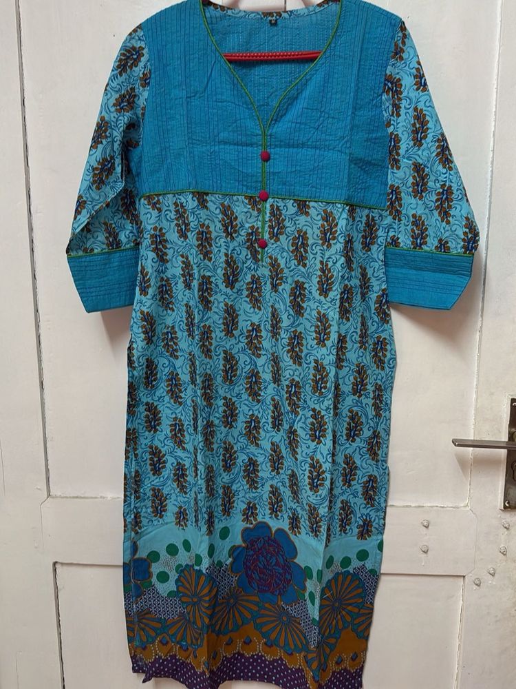 Beautiful Blue Designer Kurti
