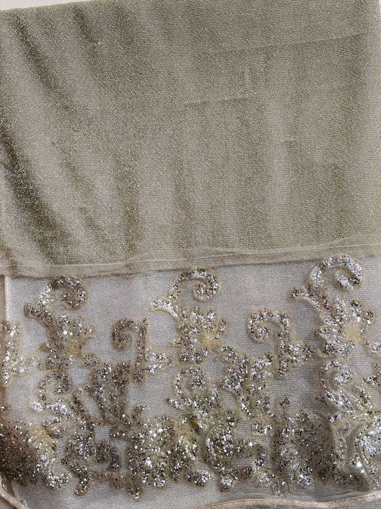 Golden Beautiful hijab dupatta