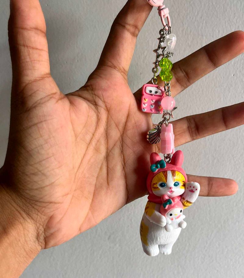 My Melody x Mofusand Keychain