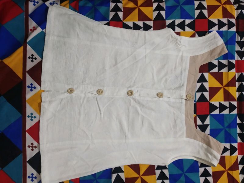 Top ⚪ White Colour Cotton 👌