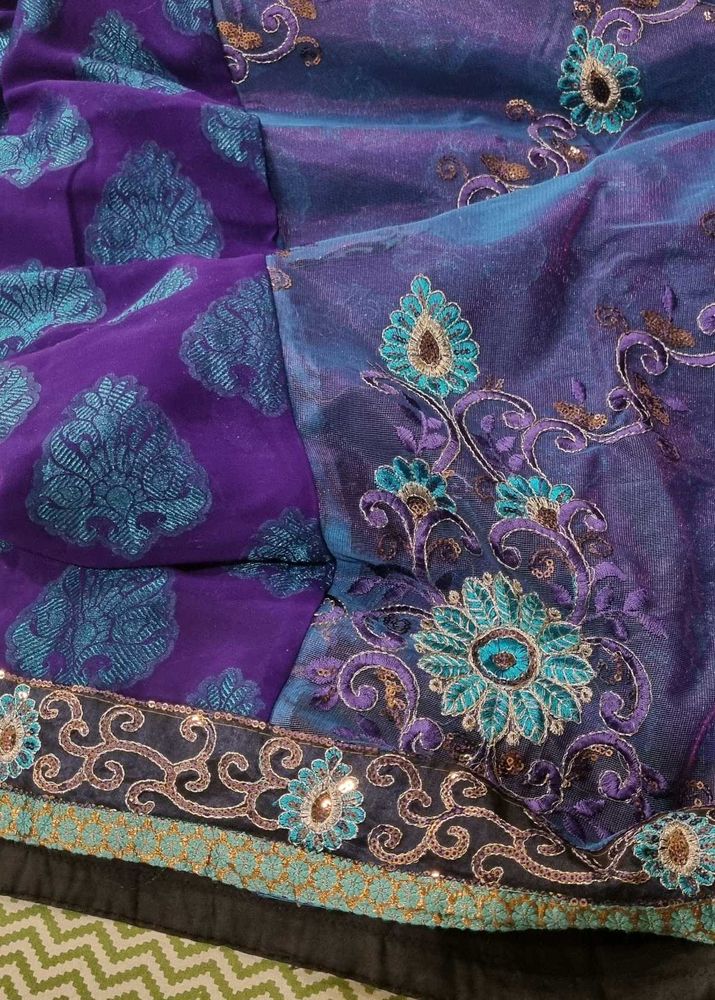 Net And Georgget Party Wear Saree