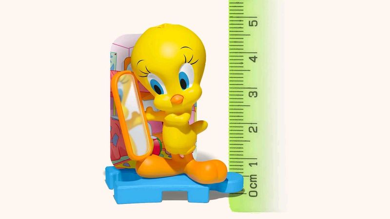 Tweety Bird Figurine with Mirror